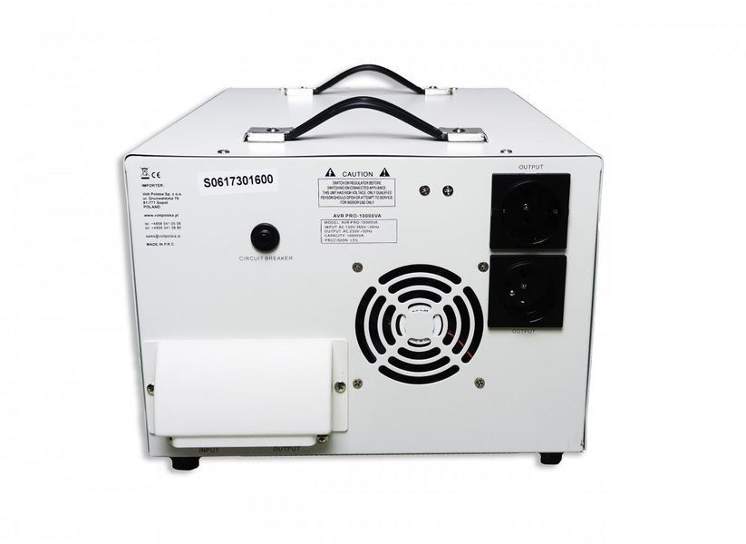 Стабилизатор напряжения Volt Polska AVR Pro 10000VA Servo (5AVRZP9100) 514912 фото