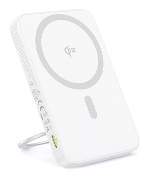 Внешний аккумулятор (павербанк) Baseus PicoGo Qi2 5000mAh Moon White (P10076800213-01) 613606 фото