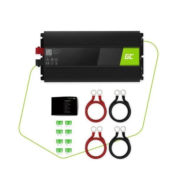 Перетворювач DC-AC Green Cell INV15 12V/230V 3000/6000W 461150 фото