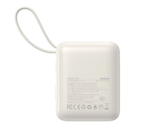 Зовнішній акумулятор (павербанк) Joyroom Powerbank 10000mAh 22.5W White (JR-PBF27) 615155 фото
