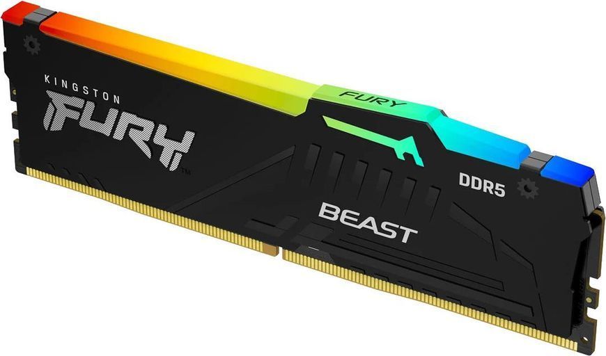 Пам'ять для настільних комп'ютерів Kingston FURY 32 GB (2x16GB) DDR5 5600 MHz FURY Beast RGB (KF556C36BBEAK2-32) 458410 фото