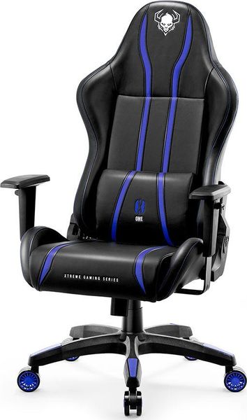 Компьютерное кресло для геймера Diablo Chairs X-One 2.0 Normal Size Black/Blue 312204 фото