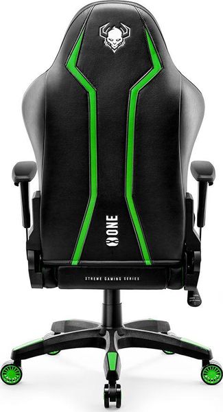 Комп'ютерне крісло для геймера Diablo Chairs X-One 2,0 Normal Size Black/Green 312205 фото