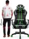 Комп'ютерне крісло для геймера Diablo Chairs X-One 2,0 Normal Size Black/Green 312205 фото 6