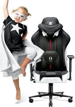 Комп'ютерне крісло для геймера Diablo X-Player 2.0 Kids Size White-Black 491068 фото
