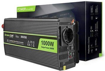 Перетворювач (інвертор) DC-AC Green Cell INVGC09 12/220В 1000/2000W 479415 фото