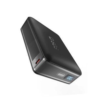 Зовнішній акумулятор (павербанк) SBS NanoTube High Density 20000mAh PD 65W LCD Black (TEBB20000HDPDLCDK) 616747 фото