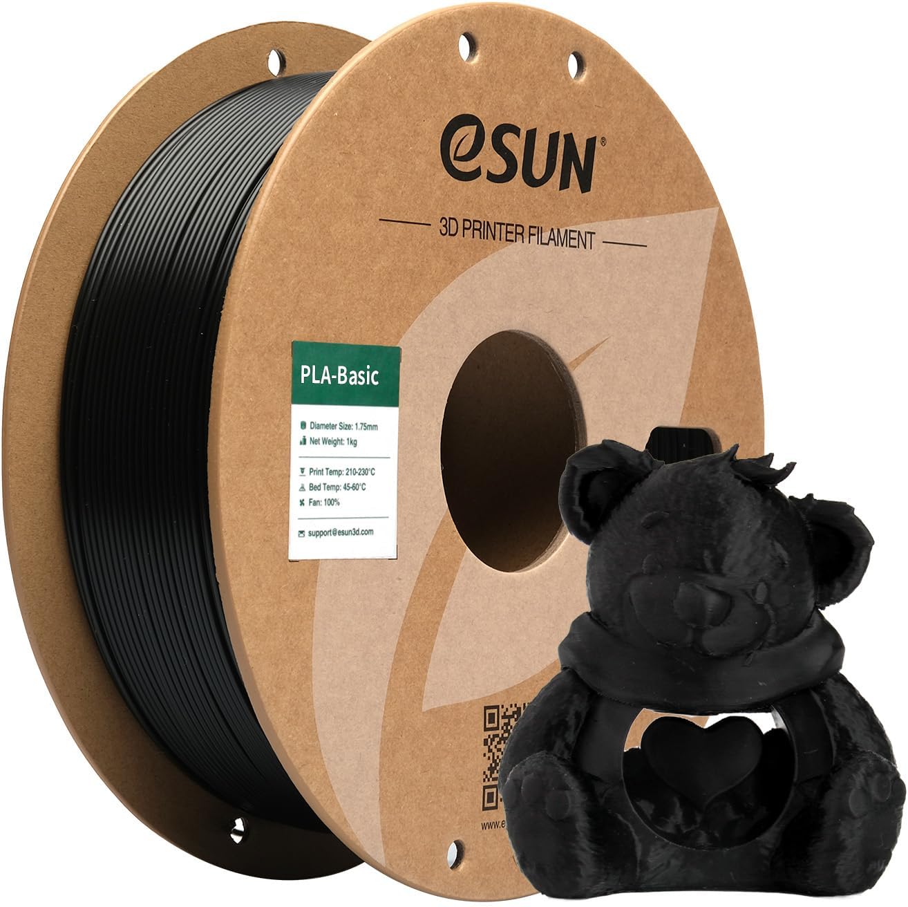 фото Филамент eSun PLA-Basic Black (P175B1) 3