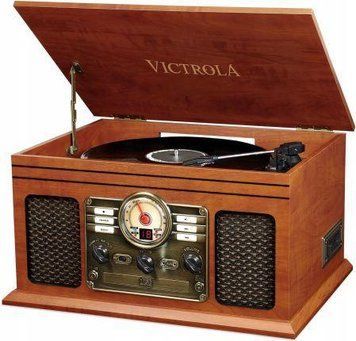 Проигрыватель виниловых дисков Victrola Retro VTA200B Brown 490722 фото