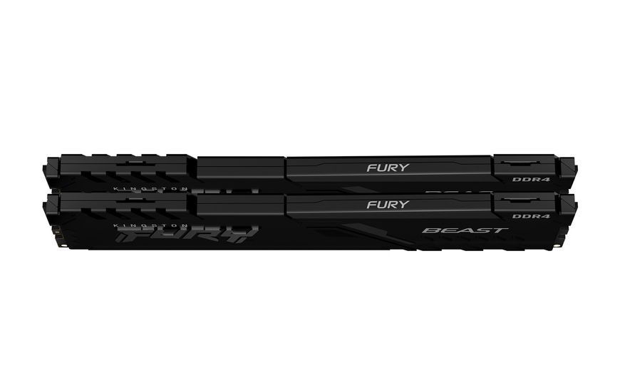 Память для настольных компьютеров Kingston FURY 32 GB (2x16GB) DDR4 3200 MHz Beast Black (KF432C16BBK2/32) 350985 фото
