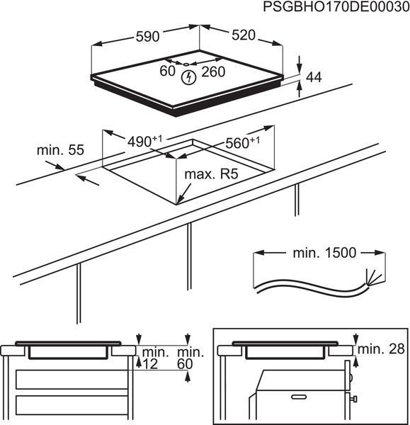 Индукционная варочная поверхность Electrolux LIL61443C 605720 фото