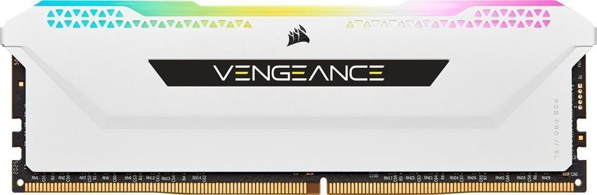 Пам'ять для настільних комп'ютерів Corsair 32 GB (2x16GB) DDR4 3200 MHz Vengeance RGB PRO SL (CMH32GX4M2E3200C16W) 340952 фото