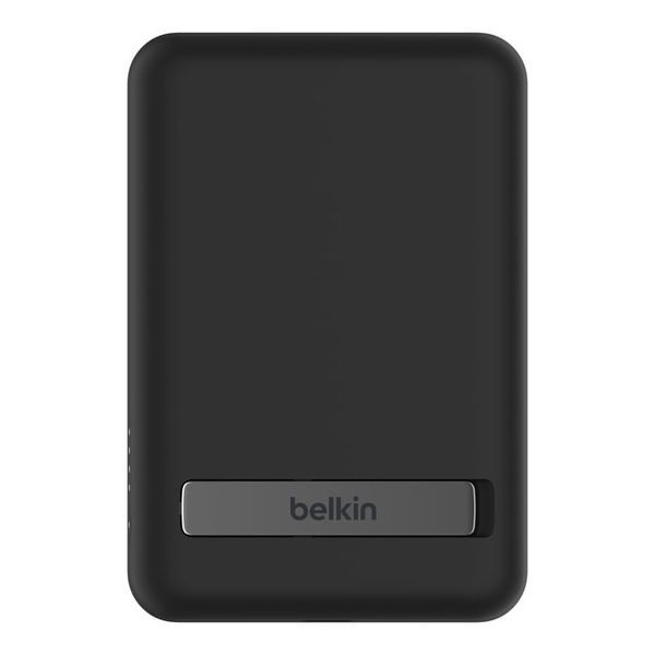 Зовнішній акумулятор (павербанк) Belkin 5000mAh MagSafe Wireless Black (BPD004BTBK) 613629 фото