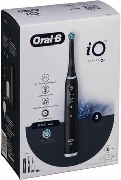 Электрическая зубная щетка Oral-B iO Series 6 Black 605066 фото