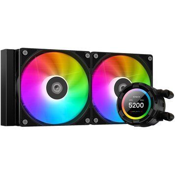 Водяное охлаждение ID-Cooling Space LCD SL240 XE Black 577717ua фото