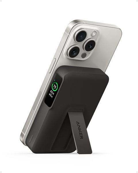 Зовнішній акумулятор (павербанк) Anker MagGo 10K 10000mAh 15W Qi2 Black (A1654P11) 613548 фото