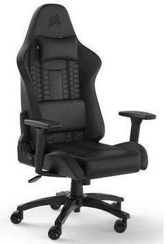 Комп'ютерне крісло для геймера Corsair TC100 Relaxed Leatherette Black (CF-9010050-WW) 491105 фото