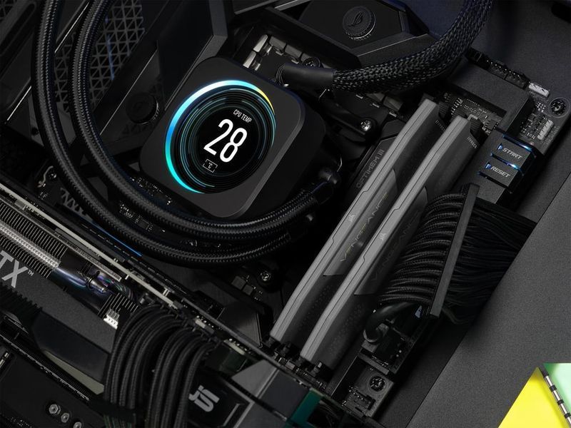 Память для настольных компьютеров Corsair 32 GB (2x16GB) DDR5 6000 MHz Vengeance AMD EXPO (CMK32GX5M2B6000Z30) 522036 фото