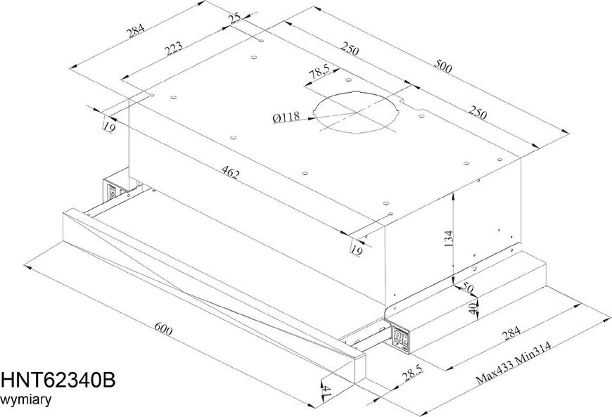 Вытяжка телескопическая Beko HNT62340B 204413 фото