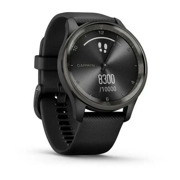 Смарт-годинник Garmin Vivomove Trend Slate S. Steel Bezel with Black Case and S. Band (010-02665-00) 612689 фото
