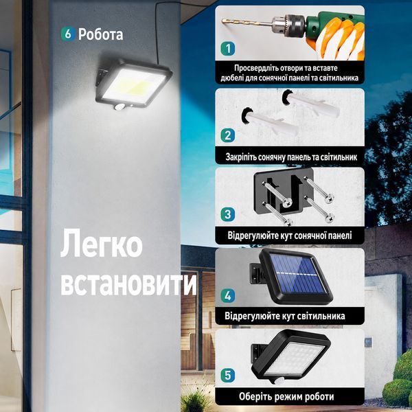 Уцінка - Зовнішній сонячний LED-світильник LUCE SOLARE LED ESTERNO 10000529 фото