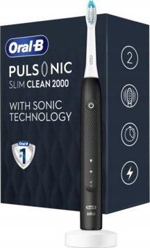 Электрическая зубная щетка Oral-B Pulsonic Slim Clean 2000 Black 556799 фото