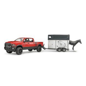 Игрушечная машинка Bruder RAM 2500 с прицепом-трейлером и лошадью (02501) 643931 фото