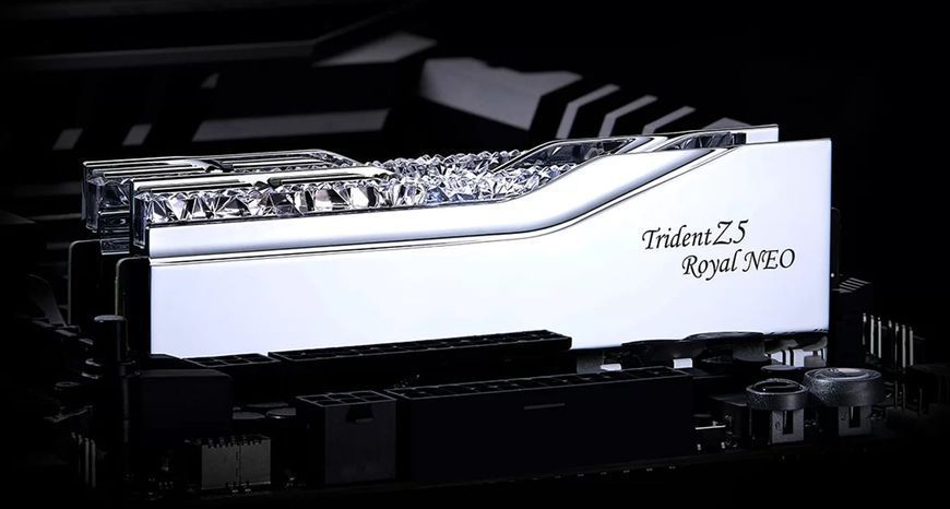 Память для настольных компьютеров G.Skill 32 GB (2x16GB) DDR5 6400 MHz Trident Z5 Royal Neo Silver (F5-6400J3039G16GX2-TR5NS) 571544 фото