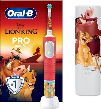 Електрична зубна щітка Braun Pro Kids King Lion Red 591422 фото