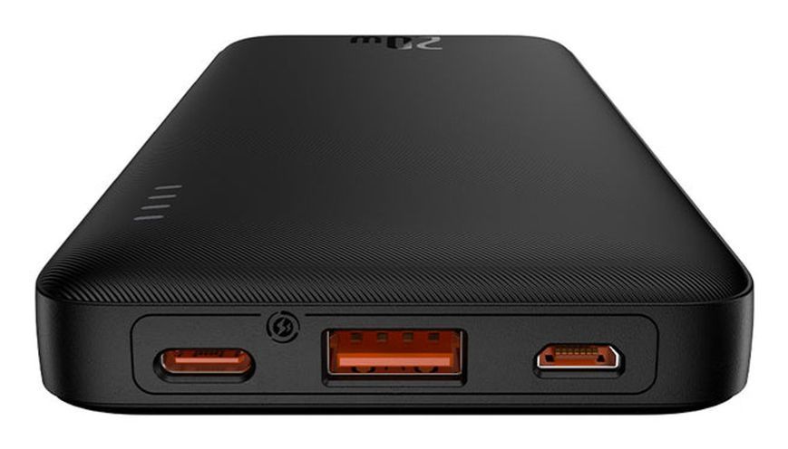 Зовнішній акумулятор (павербанк) Baseus Airpow 10000 mAh 20W Black (PPQD090001) 613577 фото