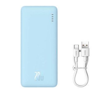 Зовнішній акумулятор (павербанк) Baseus Airpow 10000 mAh 20W Blue (P10022801313-00) 614691 фото