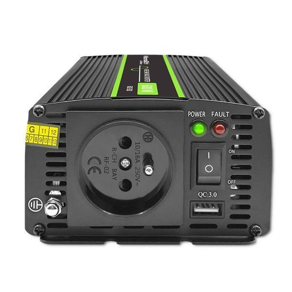 Автомобільний інвертор Qoltec 300W/600W 51936 528109 фото