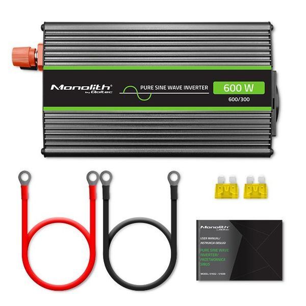 Автомобільний інвертор Qoltec 300W/600W 51936 528109 фото