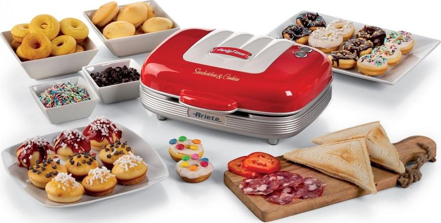 Бутербродница Ariete Sandwich & Cookies 3w1 1972/00 460212 фото