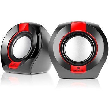 Мультимедийная акустика Real-El S-50 Black/Red (EL121100008) 579092ua фото