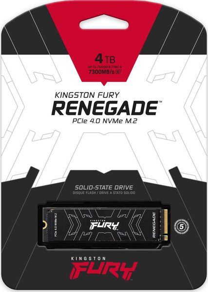 SSD накопичувач Kingston Fury Renegade 4 TB (SFYRD/4000G) 360165 фото