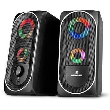 Акустические колонки Real-El S-110 Black (EL121100009) 577250ua фото