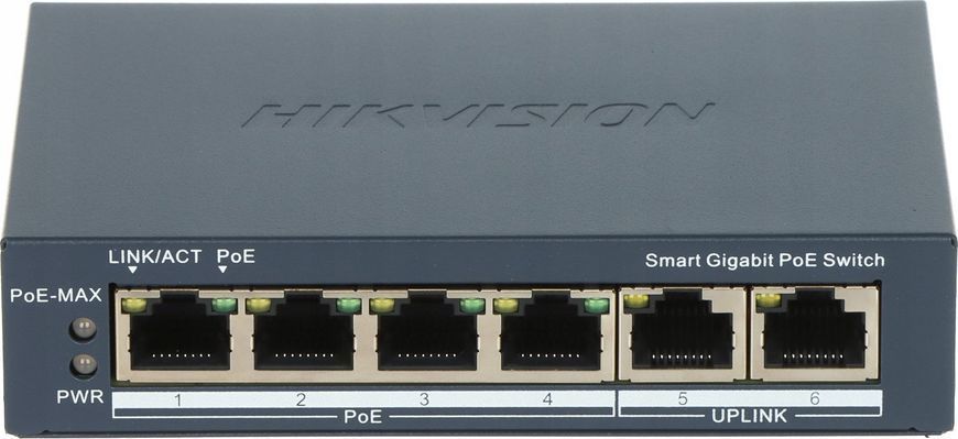 Комутатор керований Hikvision DS-3E1506P-EI(O-STD) 593258 фото