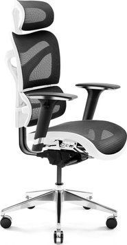 Офісне крісло для персоналу Diablo Chairs V-Commander White/Black 329543 фото