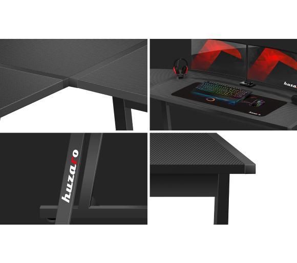 Геймерський ігровий стіл Huzaro Hero 6.0 Black 378724 фото