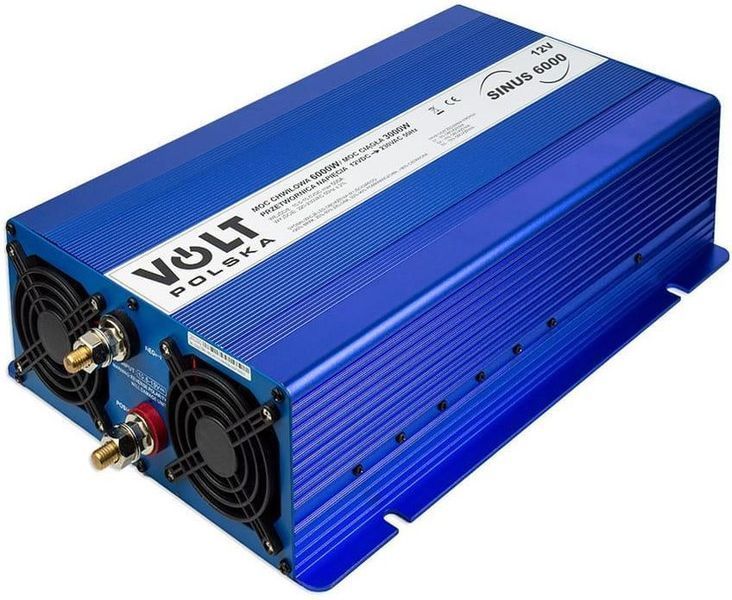 Перетворювач (інвертор) DC-AC Volt Polska Eco 6000 12V 6000/3000W (3SIPS60001) 608907 фото