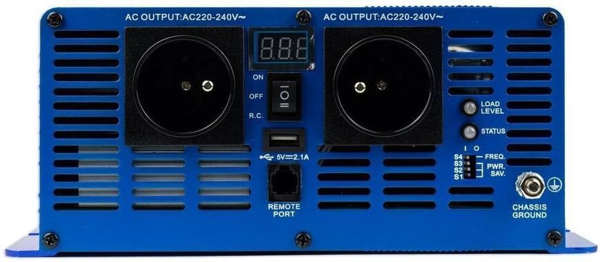 Перетворювач (інвертор) DC-AC Volt Polska Eco 6000 12V 6000/3000W (3SIPS60001) 608907 фото