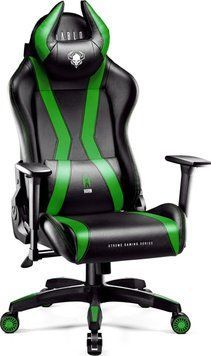 Комп'ютерне крісло для геймера Diablo Chairs X-Horn Large Black/Green 312164 фото