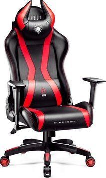 Комп'ютерне крісло для геймера Diablo Chairs X-Horn Large Black/Red 312165 фото