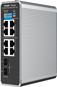 Комутатор керований Ruijie Reyee RG-NIS2100-8GT2SFP-HP 593363 фото