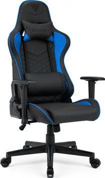 Комп'ютерне крісло для геймера Sense7 Spellcaster Black-Blue 497140 фото
