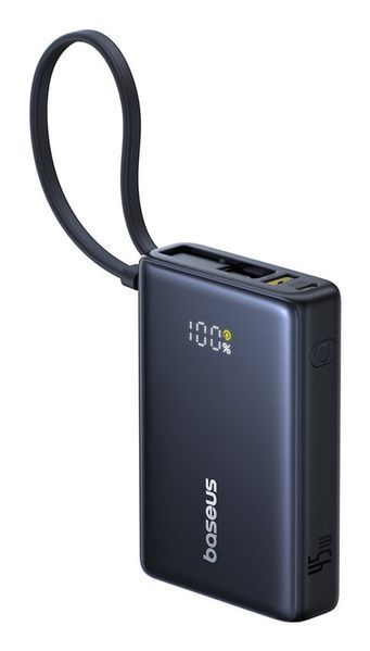 Зовнішній акумулятор (павербанк) Baseus PicoGo Digital Display 10000mAh 45W Black (P10076803123-00) 613605 фото
