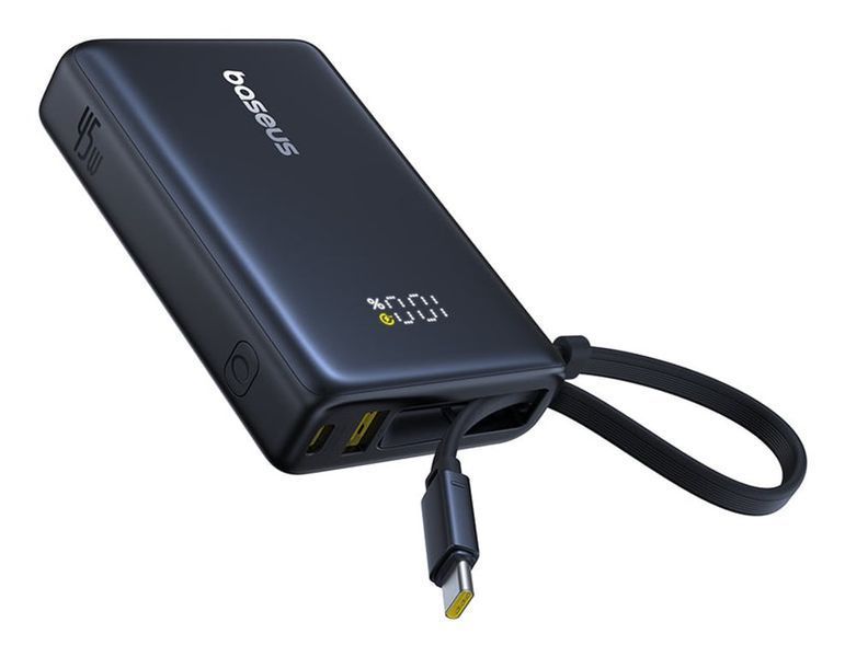 Зовнішній акумулятор (павербанк) Baseus PicoGo Digital Display 10000mAh 45W Black (P10076803123-00) 613605 фото