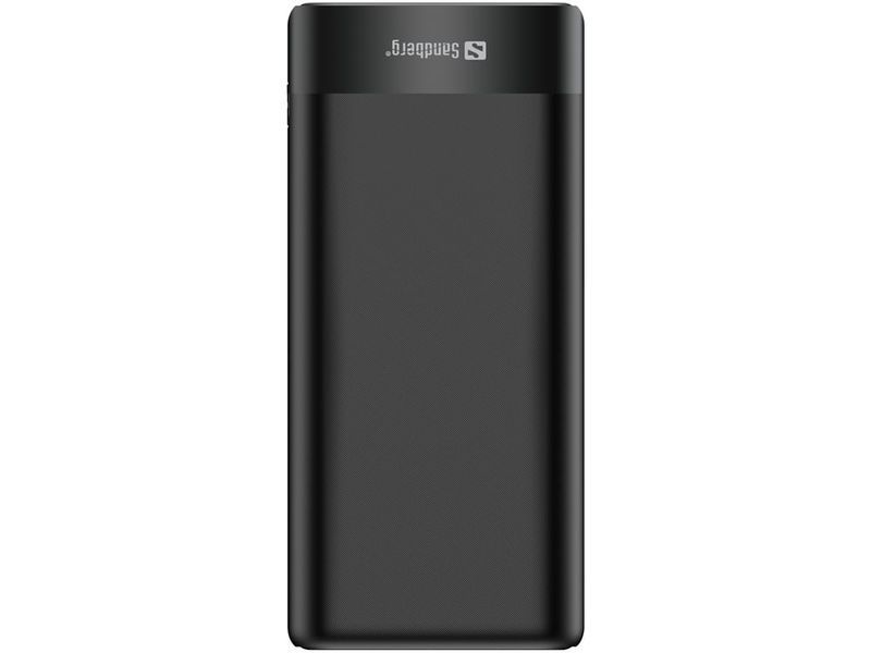 Зовнішній акумулятор (павербанк) Sandberg PD 65W 3A QC3.0 20000 mAh, USB, 2хType-C OUT (420-62) 613773 фото