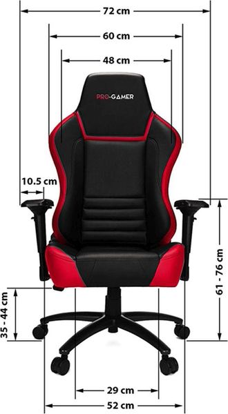 Компьютерное кресло для геймера Pro-Gamer Gorgon 2.0 Black/Red 312186 фото